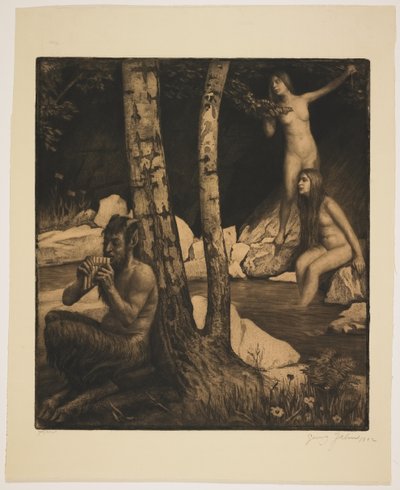 Fauno Tocando la Flauta de Georg Jahn